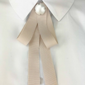 Fashion shirt tie ecru nude biege color in best quality Japan trim