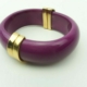 Bracelet-Bangle, magnetic clasp fuchsia color, gold plated metal accent, natural components, buy online kopen www.axelles-fashion.com