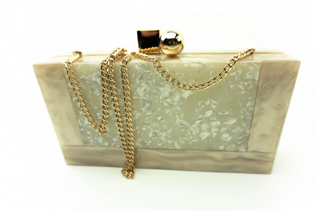 Acrylic marbled shoulder bag,purse, clutch buy, kopen, on Axelles Fashion
